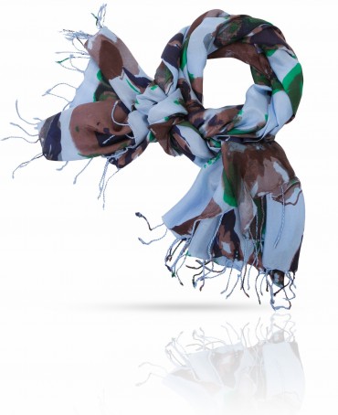 Палантин Женский S40-BIG.FL/BL.BE